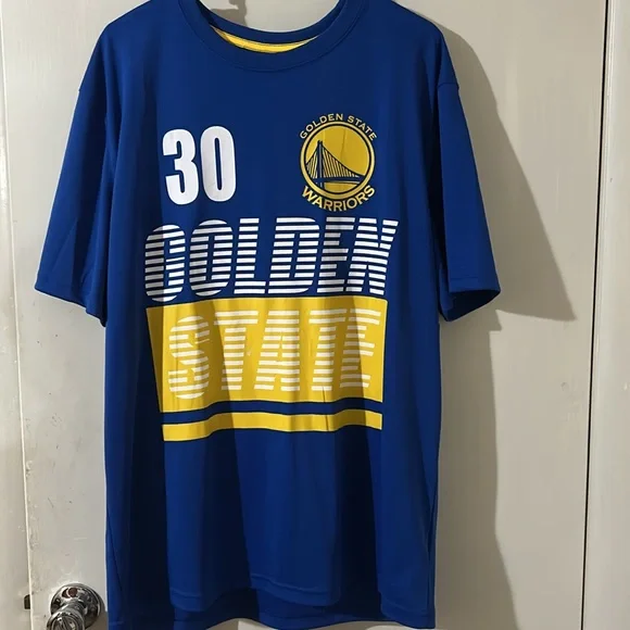 NWT NBA Golden State Warriors #30 Curry Men Blue Jersey Shirt.. Size XL - Picture 3 of 7